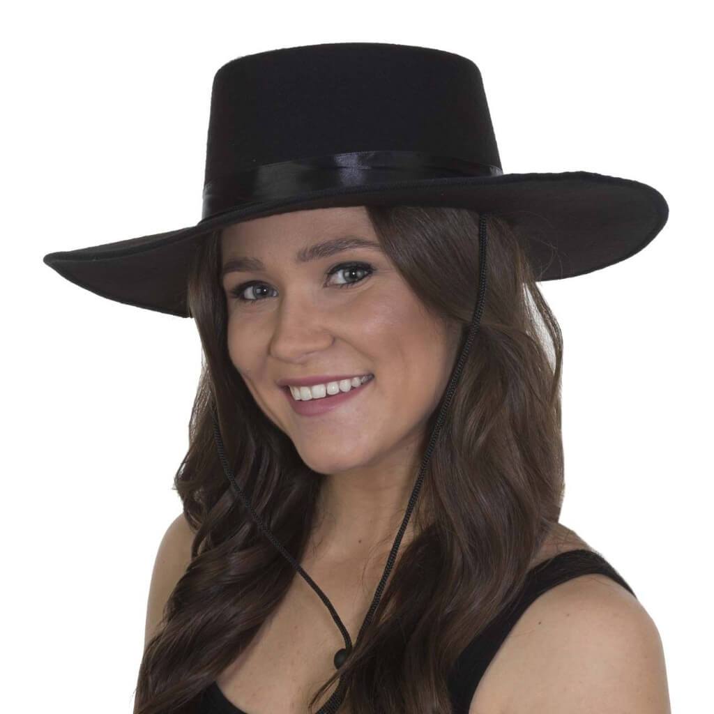 Deluxe Felt Spanish Hat with Elastic Sweatband 