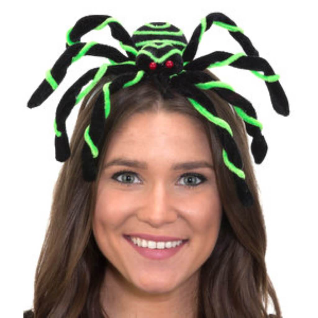 Spider Headband Green Black 