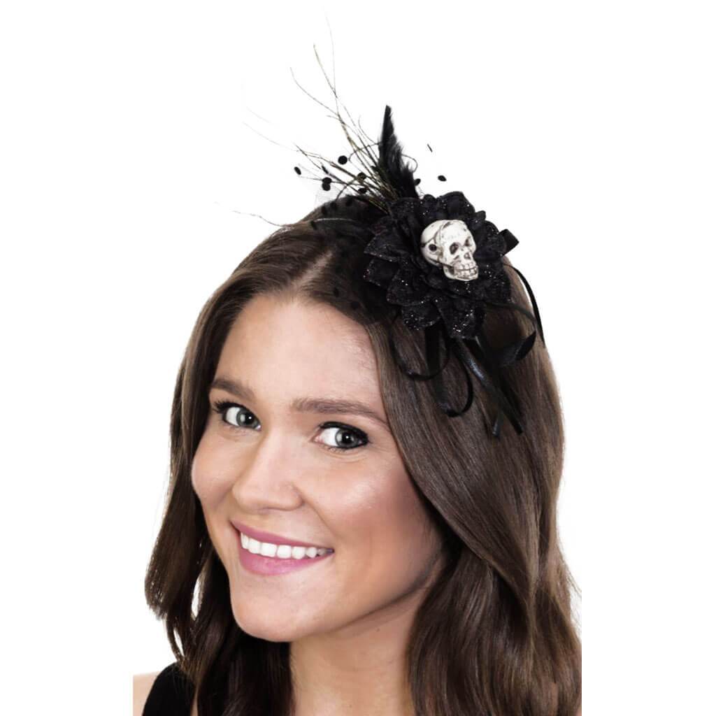 Chrysanthemum Skull Headband 