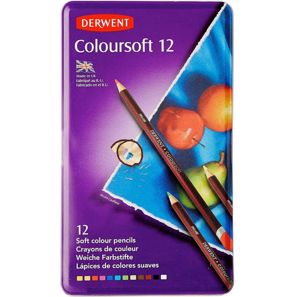 Derwent Coloursoft Pencil Set of 12