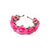 Red Rose Flower Headband, Pink