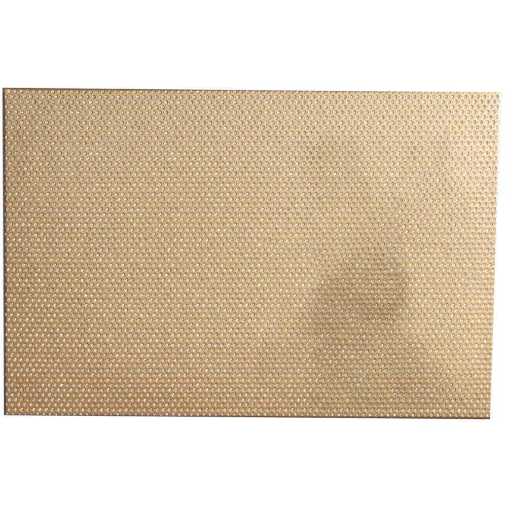 Diamonds Hardboard Placemat Gold, 12in X 18in