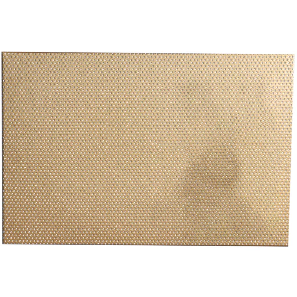 Diamonds Hardboard Placemat Gold, 12in X 18in