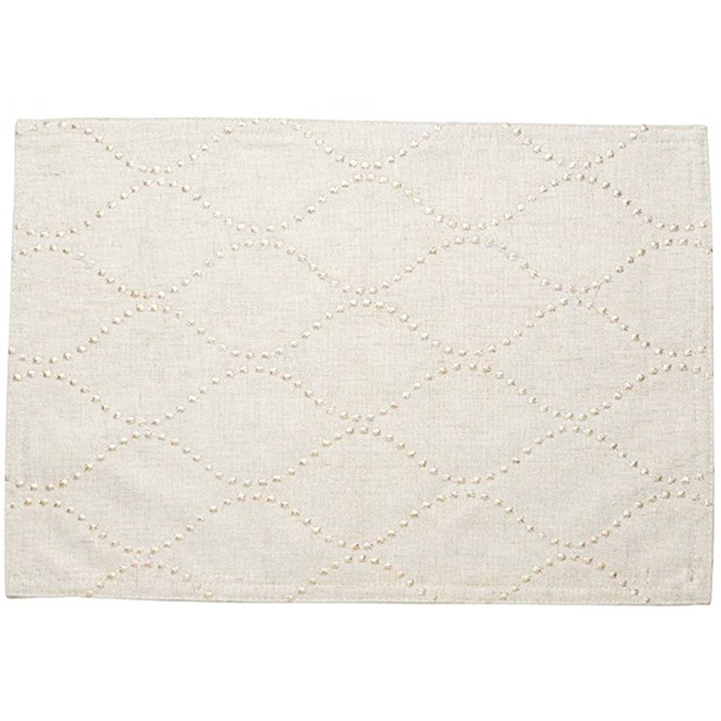 Ornament Placemat Metallic, 13in X 19in