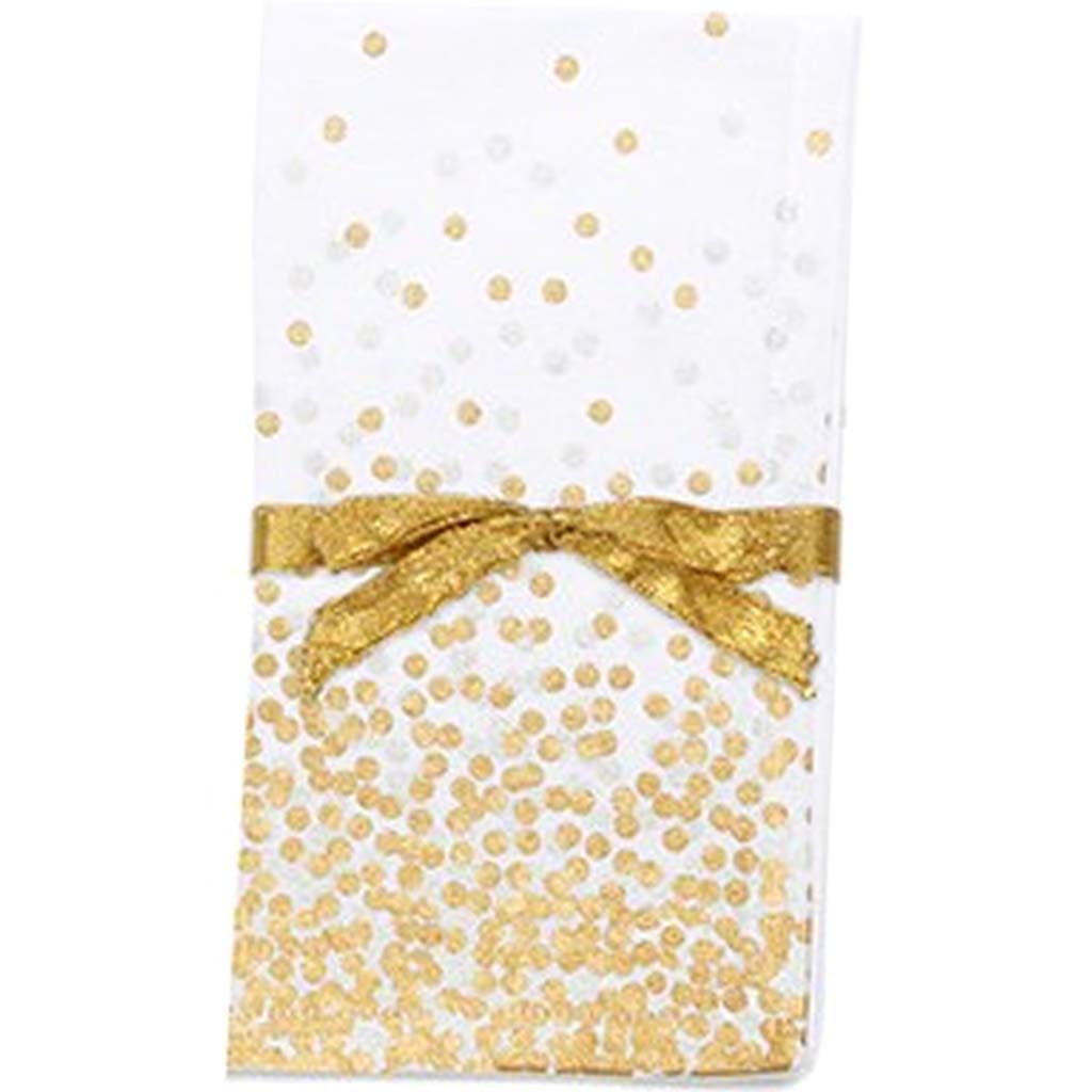 Confetti Guest Napkin Set Of 4 Metallic, 18in X18in