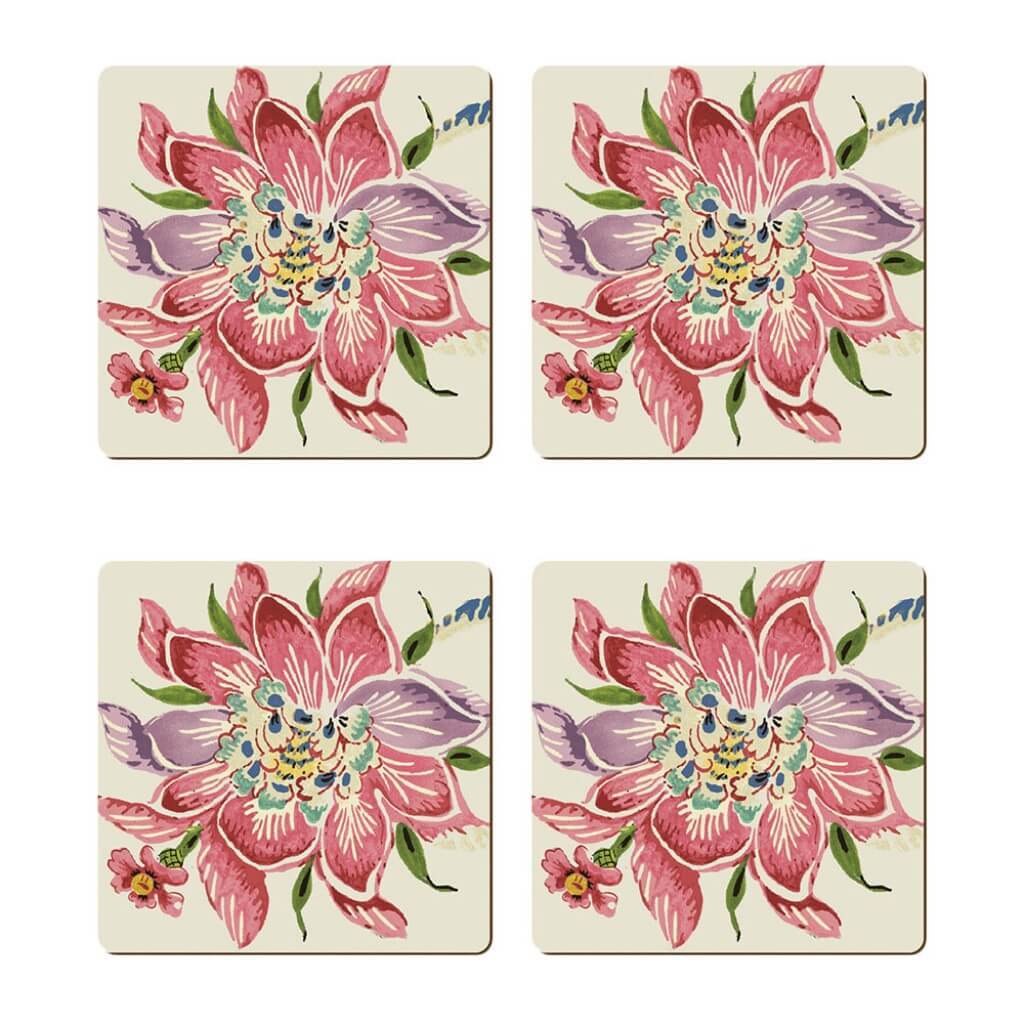 HARDBOARD COASTERS BOXED 4PK BRAGANZA 