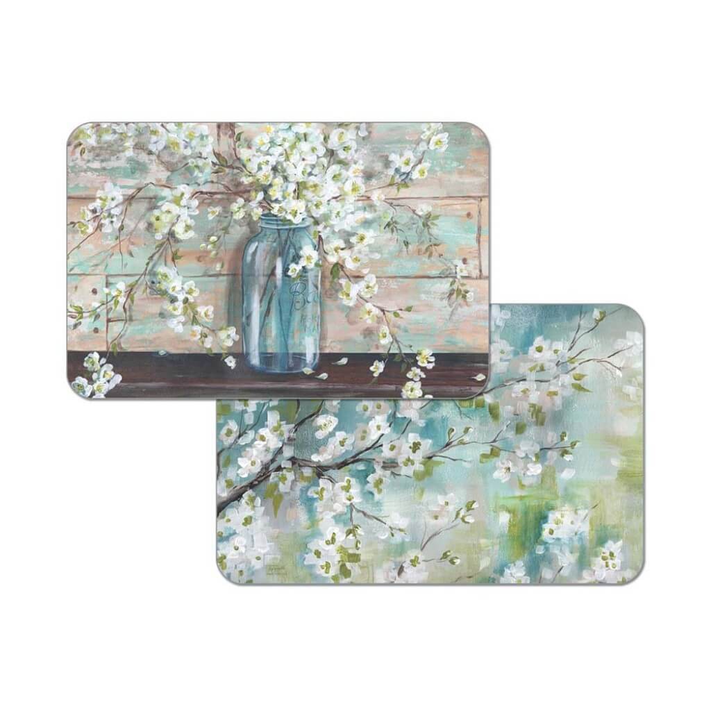 PLACEMAT CHERRY BLOSSOMS IN JAR 