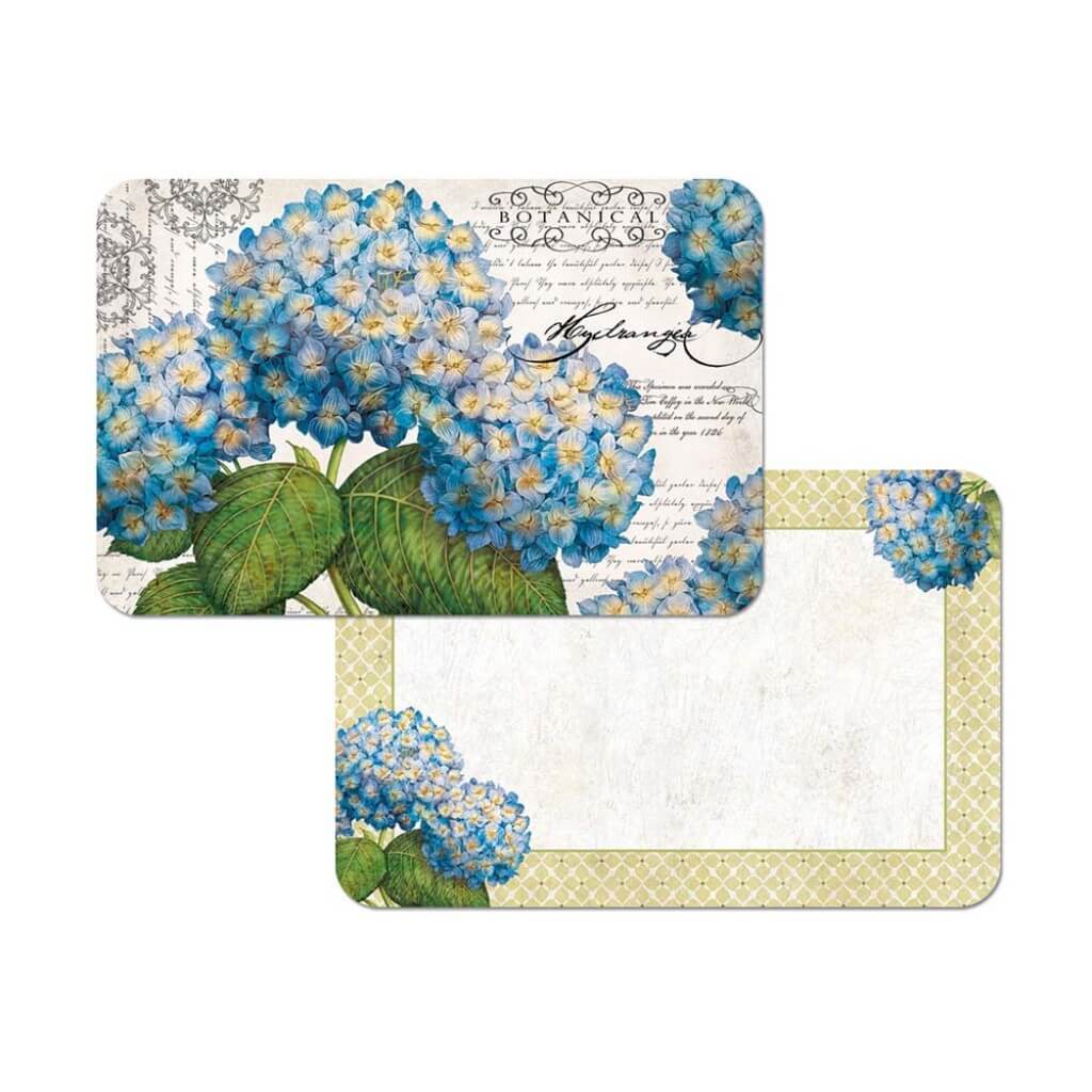 PLACEMAT BOTANICAL HYDRANGEA 