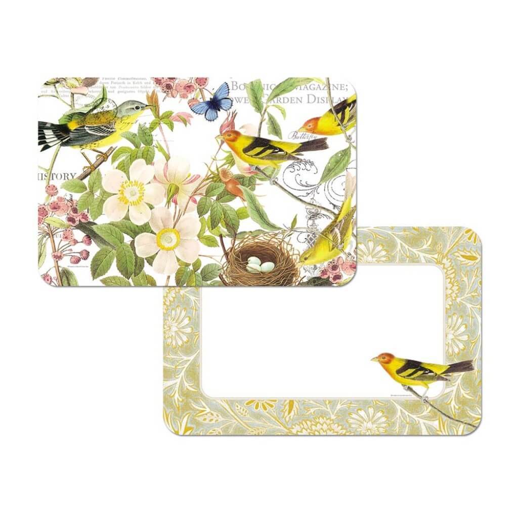 PLACEMAT BOTANICAL BIRDS 