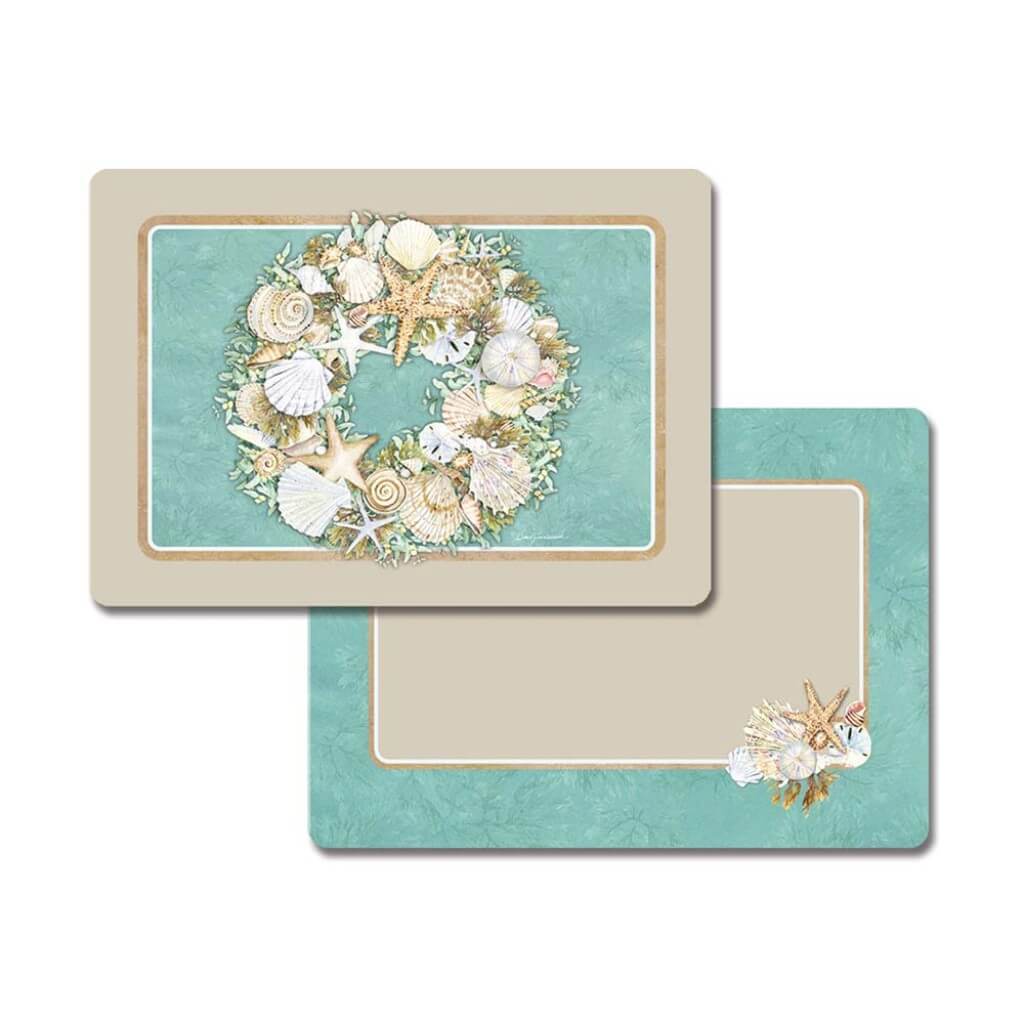 PLACEMAT COASTAL WREATH 