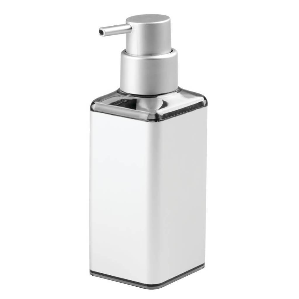 METRO ULTRA SOAP PUMP SQUARE SILVER 