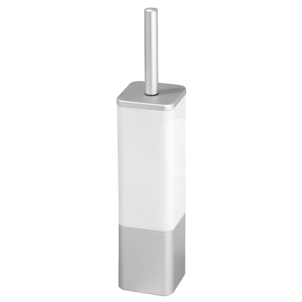 METRO ALUMINUM BOWL BRUSH SQUARE SILV/WHT 