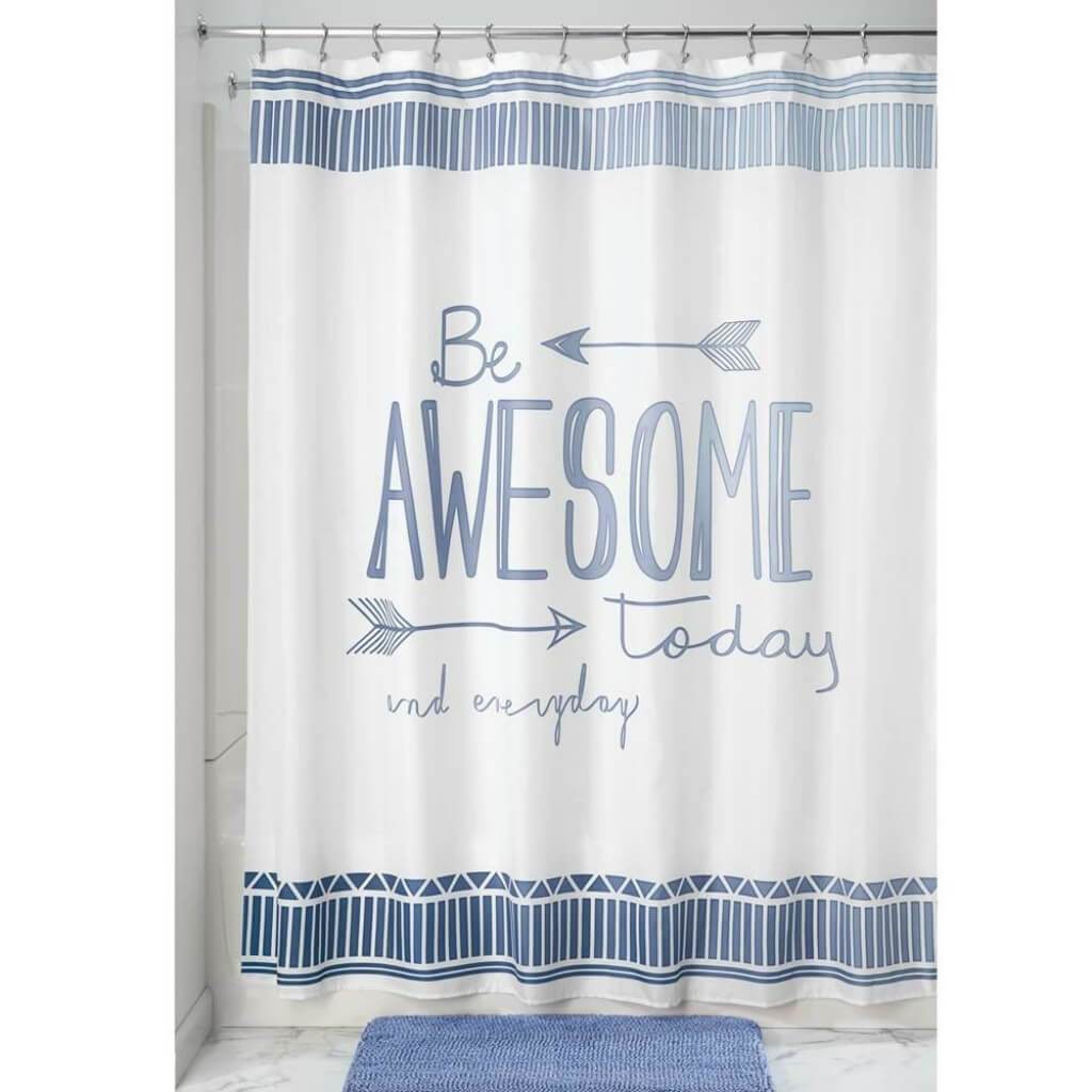 Be Awesome Shower Curtain 72in x 72in 