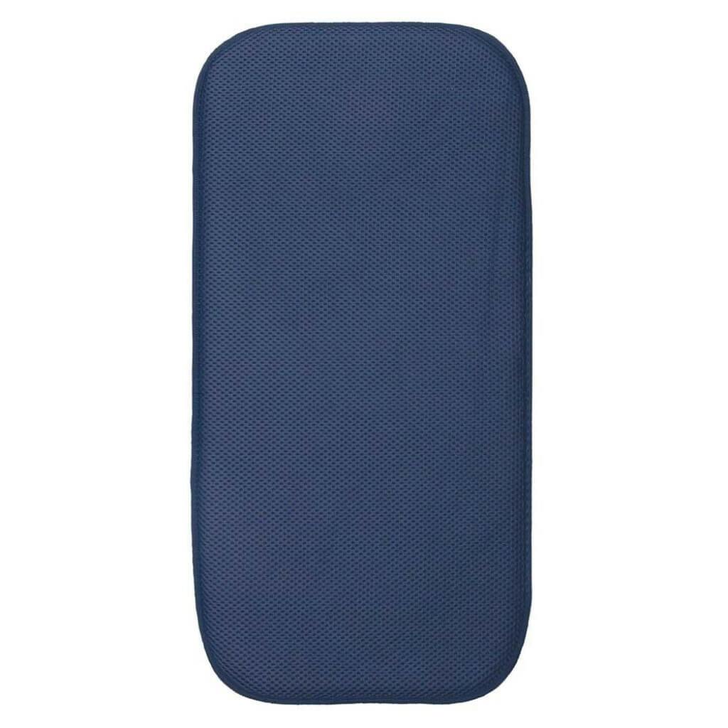 IDRY KITCHEN MAT SOLID -MINI NAVY/WHITE 18&quot;X9&quot; 