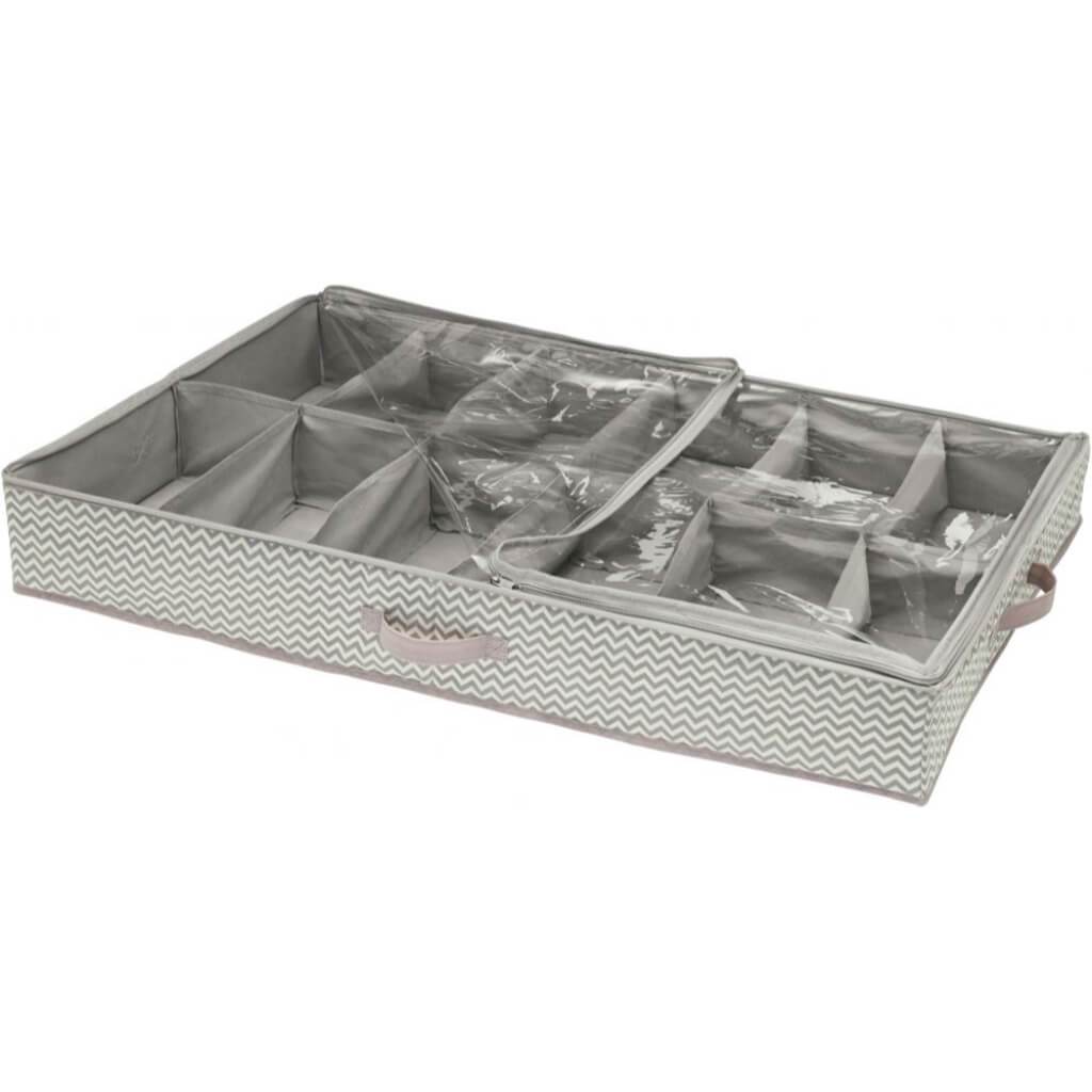 Axis Under Bed Shoe Storage Box- Chevron 
