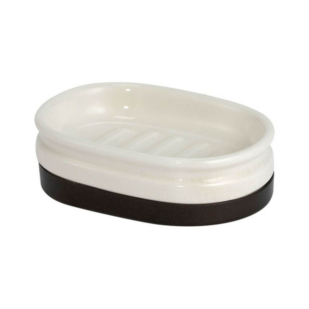 WESTPORT SOAP DISH CREAM/BRONZE 