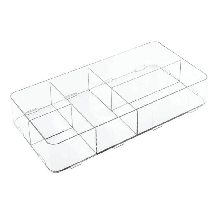 Clarity Interlocking Divided Drawer Organizer 8in x 16in x 3in