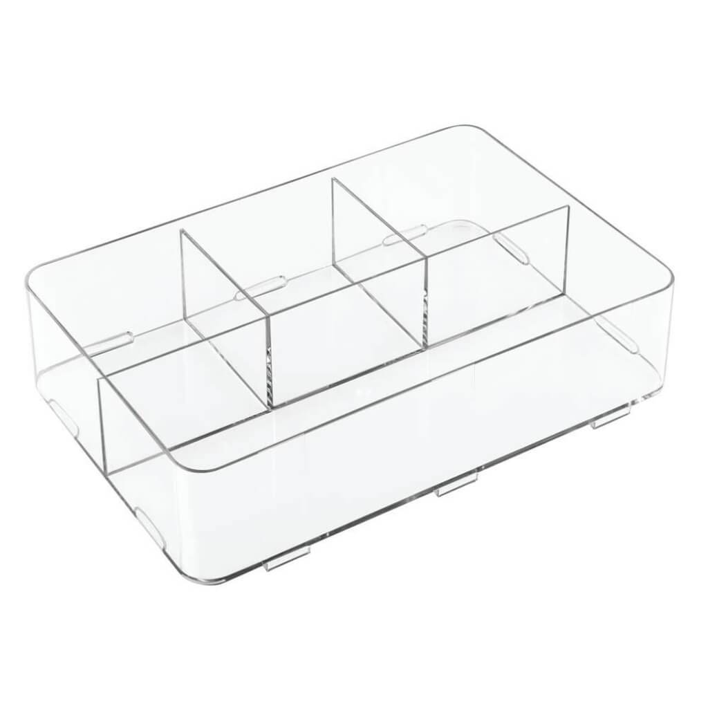 CLARITY INTERLOCKING DIVIDED DRAWER ORGANIZER 4S 8X12 