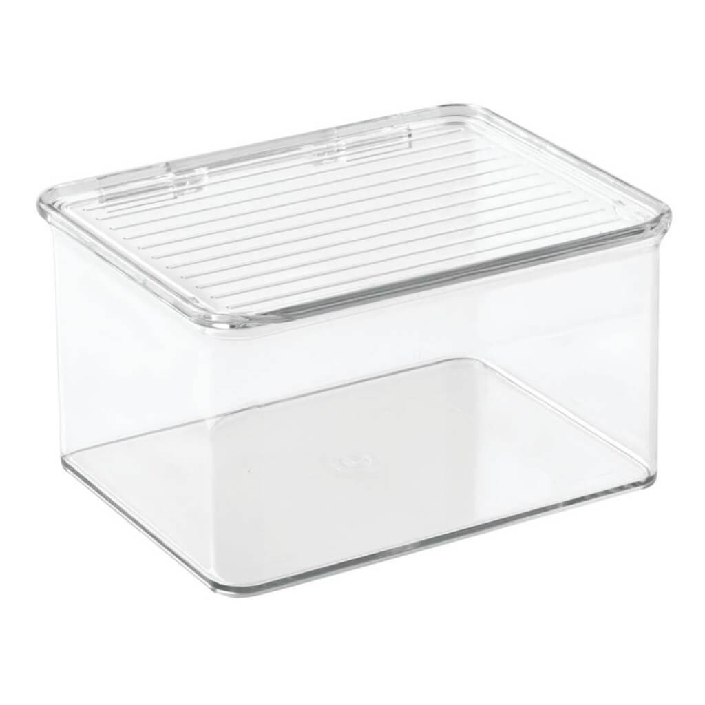 KITCHEN BINZ STACKABLE BOX 5.5X6.6X3.7 CLR 