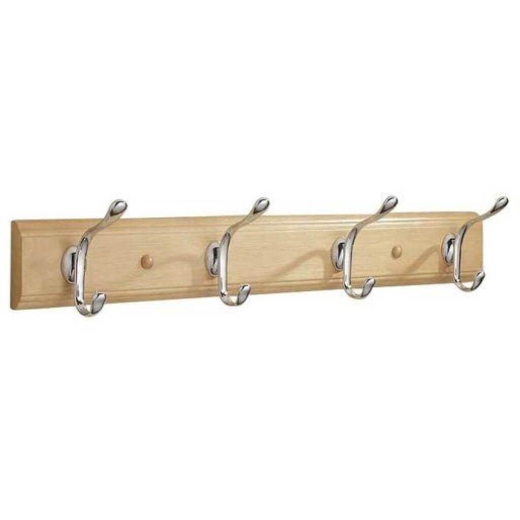 PARIS WOOD WALL MOUNT RACK 4 BEECH 