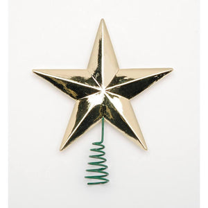 Star Tree Topper Medium Gold 2 inches