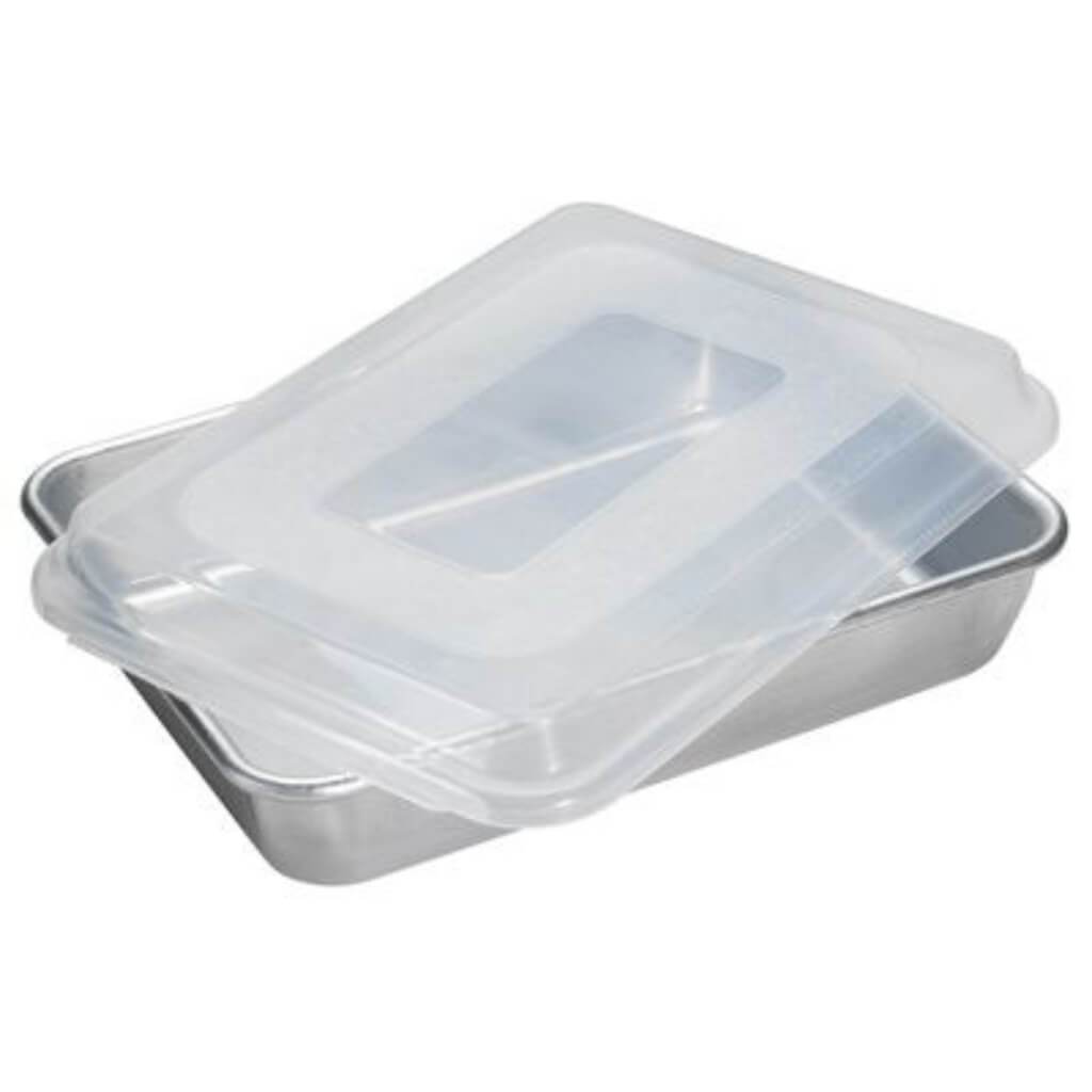 RECTANGULAR CAKE PAN W/ LID 