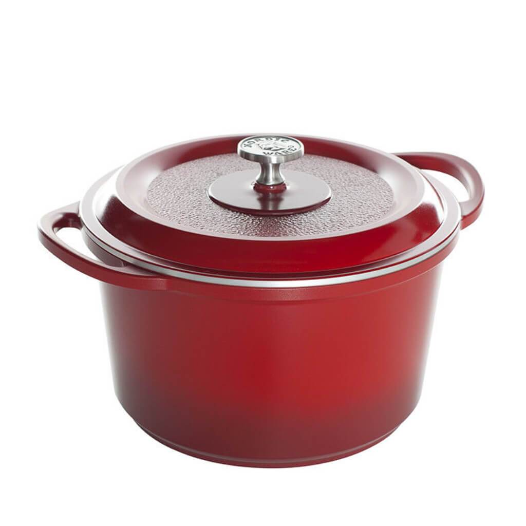 6.5 Quart Dutch Oven with red cover 
