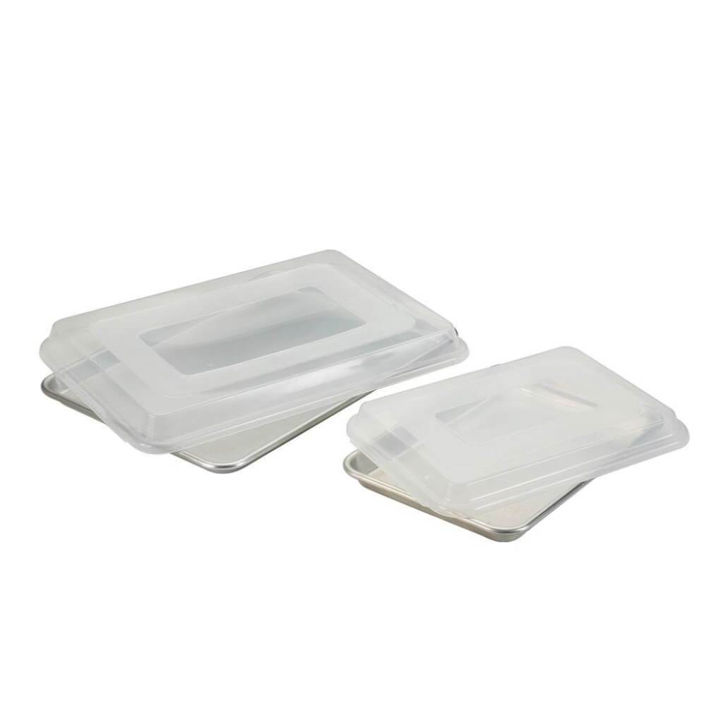 4-Piece Baking Sheet Set with Lids 