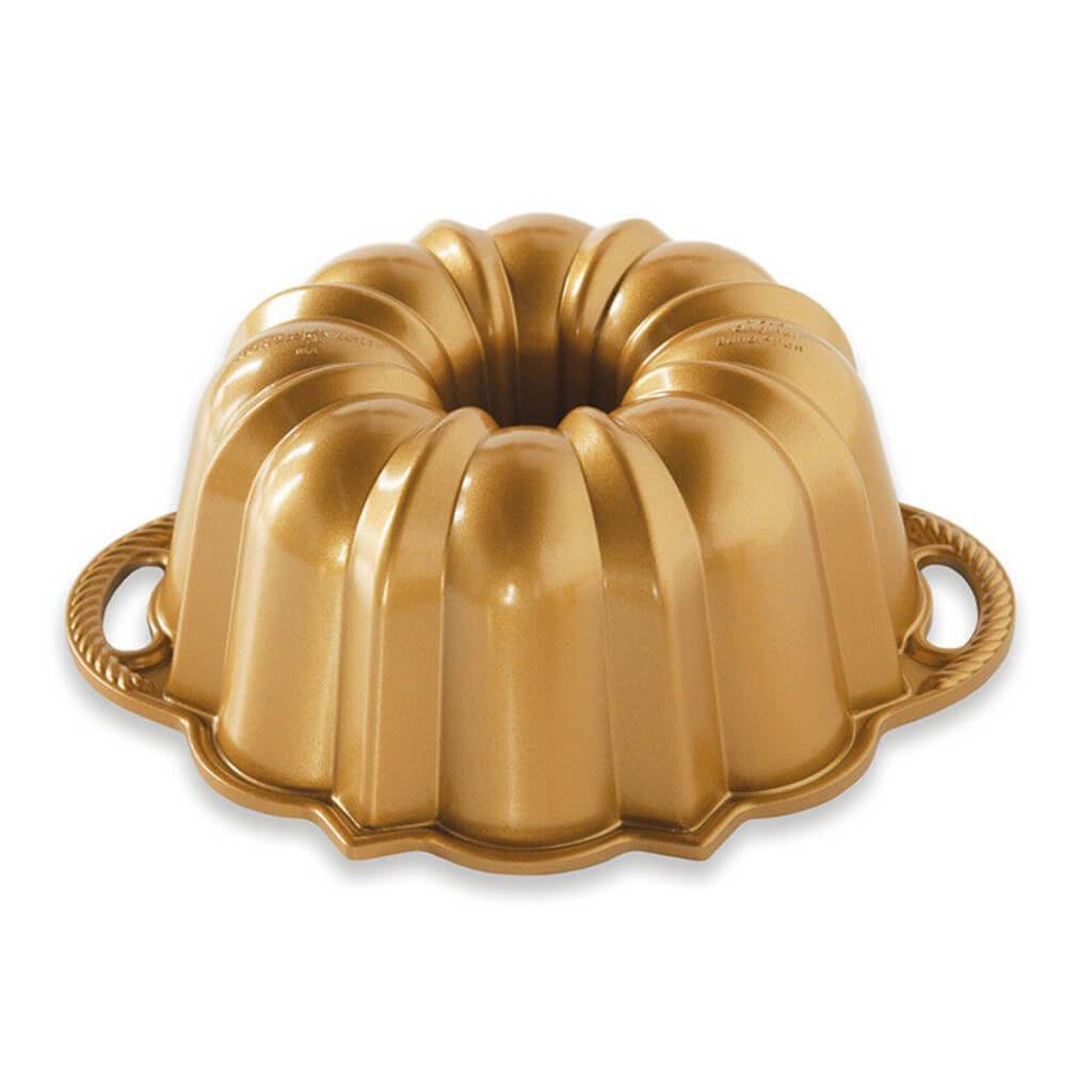 Aluminum Anniversary Bundt Pan - 6 Cup, Gold 