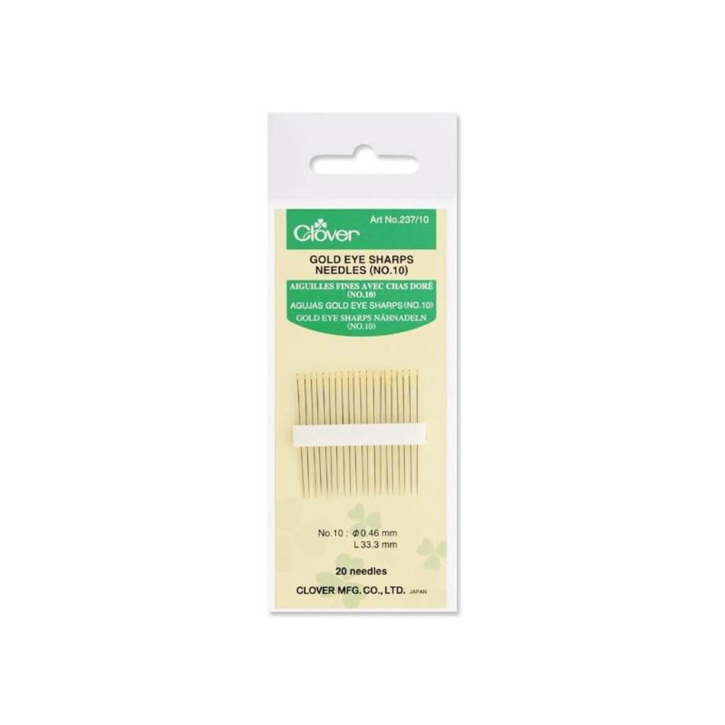 Gold Eye Sharps Needles Size 10 20ct 