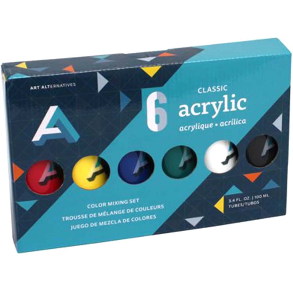 Art Alternatives Classic Acrylic Paint Set 100ml 6pcs