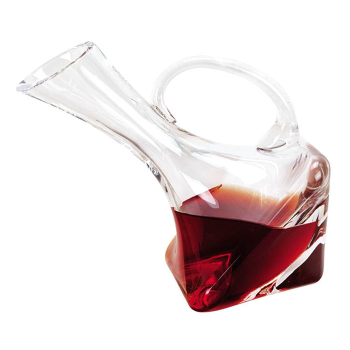 Althea Leaning Square Lead Free Crystal Carafe 24oz