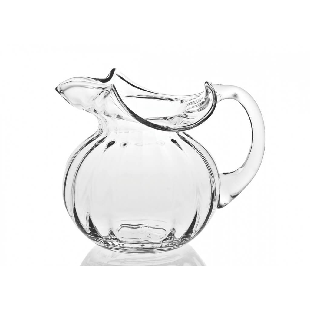 Hemmingway Floppy Optic European Mouth Blown Pitcher 42oz 7.5in Super Special Deal