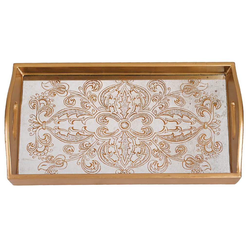 Manta Gold Small Rectangle Tray 12.5in x 6.75in