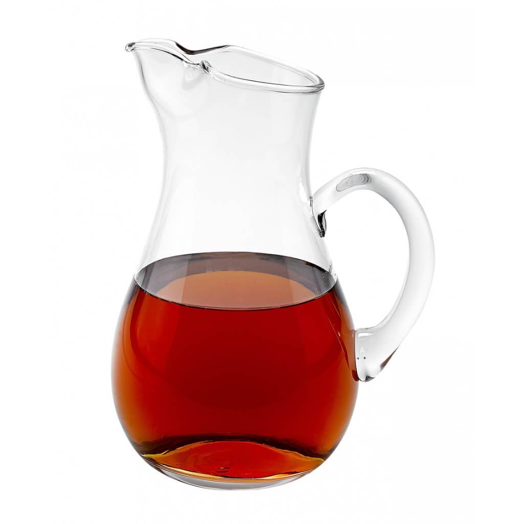 Zeus Handmade Glass Pitcher 10in 36oz