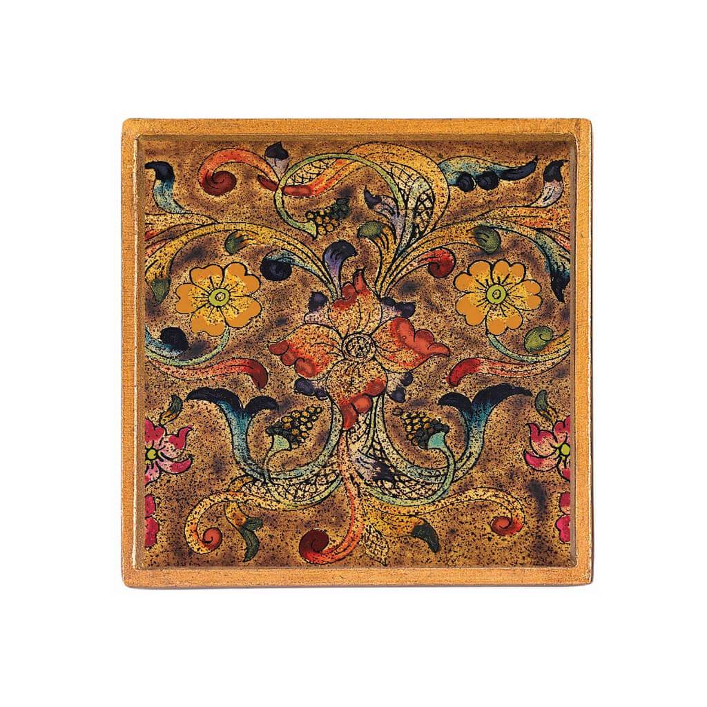 Baroque Coaster Set 4in Square 4pcs