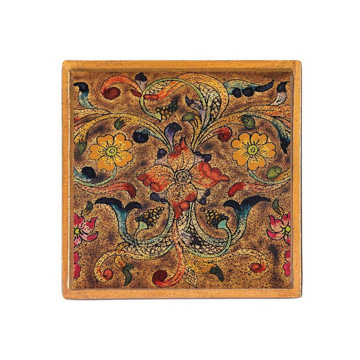 Baroque Coaster Set 4in Square 4pcs