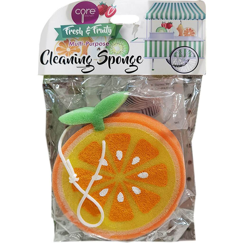 Fresh &amp; Fruity Sponge Orange, 6.24in 8.97in