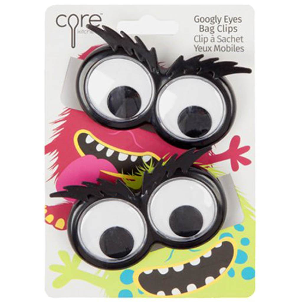 Crazy Eyes Magnetic Bag Clips Set of 2 4.3in x 8.3in x 1.27in