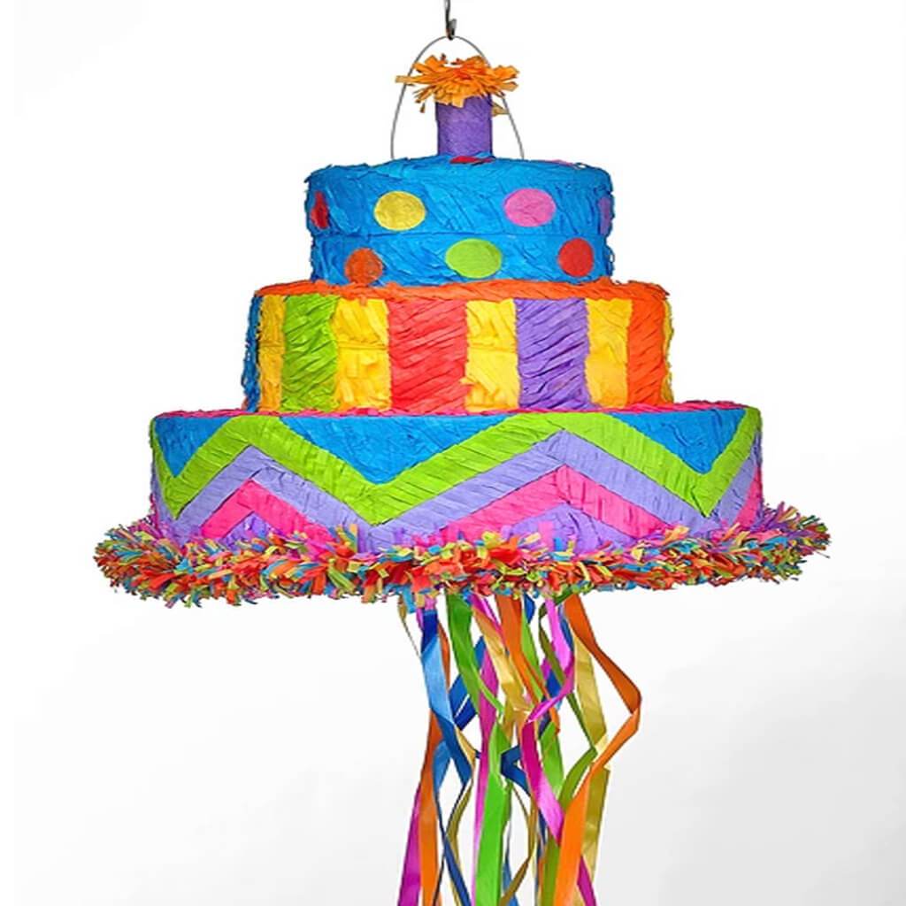 Birthday Cake Bright Pinata 