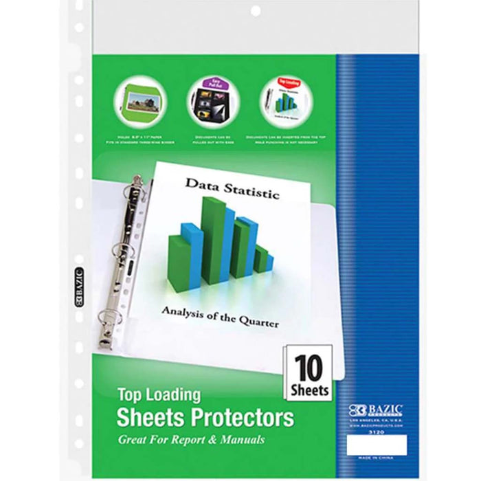 Top Loading Sheet Protectors Pack of 10 