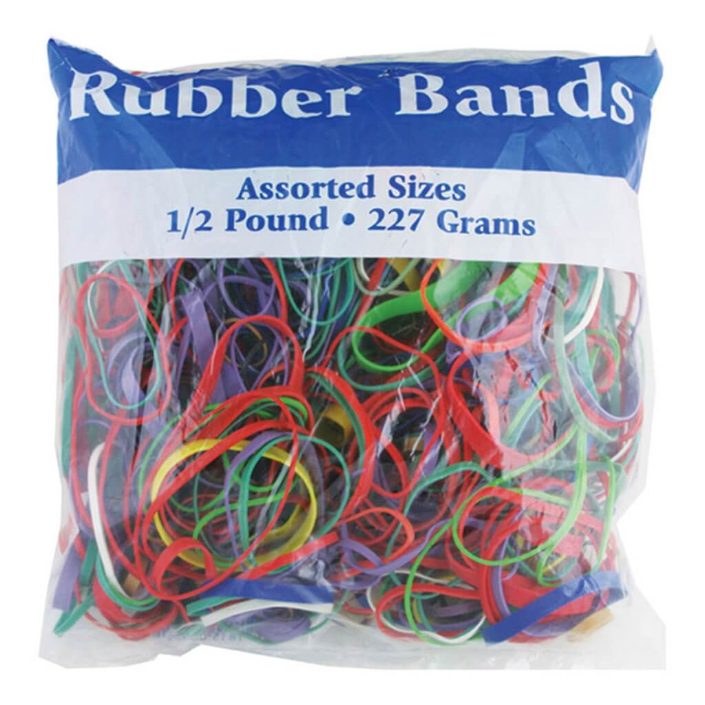 Rubber Bands Assorted Dimensions 227g 