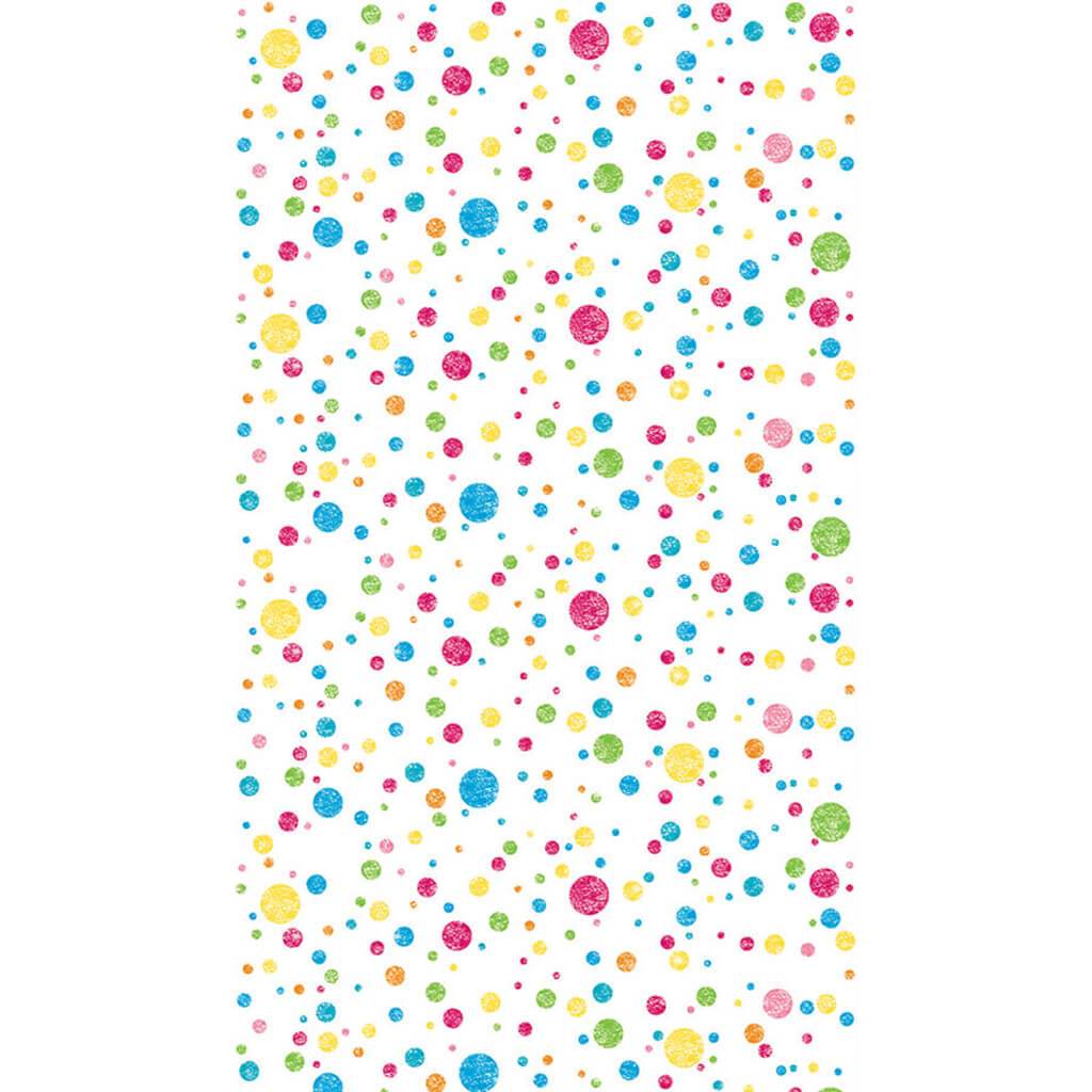 Photography Backdrops 48in x 12ft Multi Colored Dots