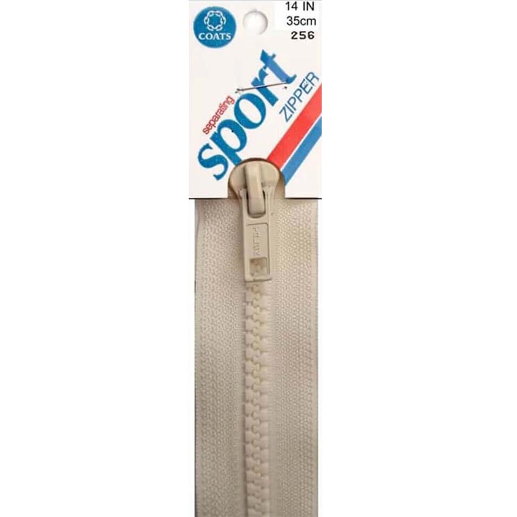 Coats Sport Separating Zipper 14in Natural