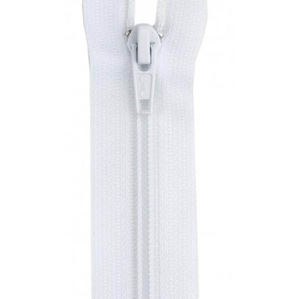 Coats Coil Separating Zipper 24in White