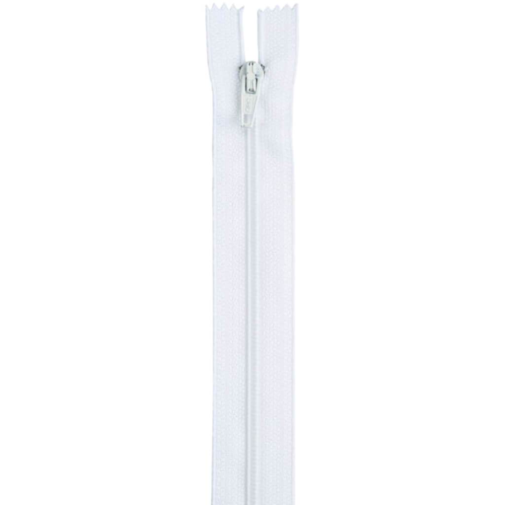 Coats Lightweight Separating Zipper 16in White