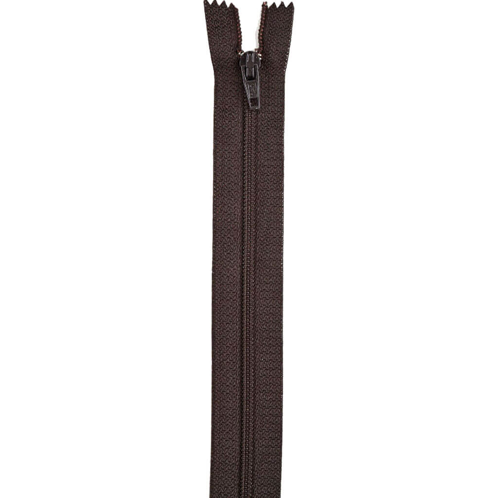 Coats All-Purpose Plastic Zipper 7in Cloister Brown