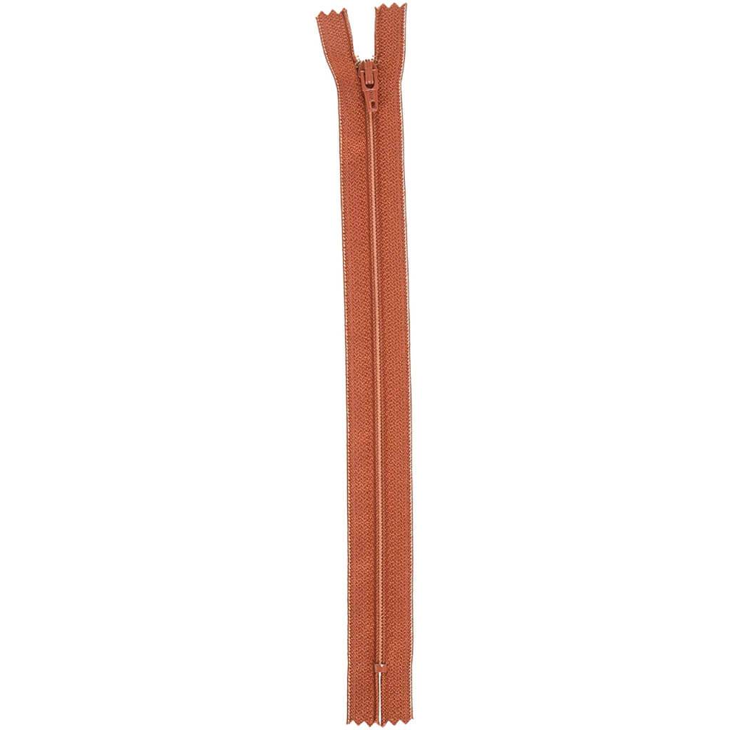 Coats All-Purpose Plastic Zipper 7in Rust