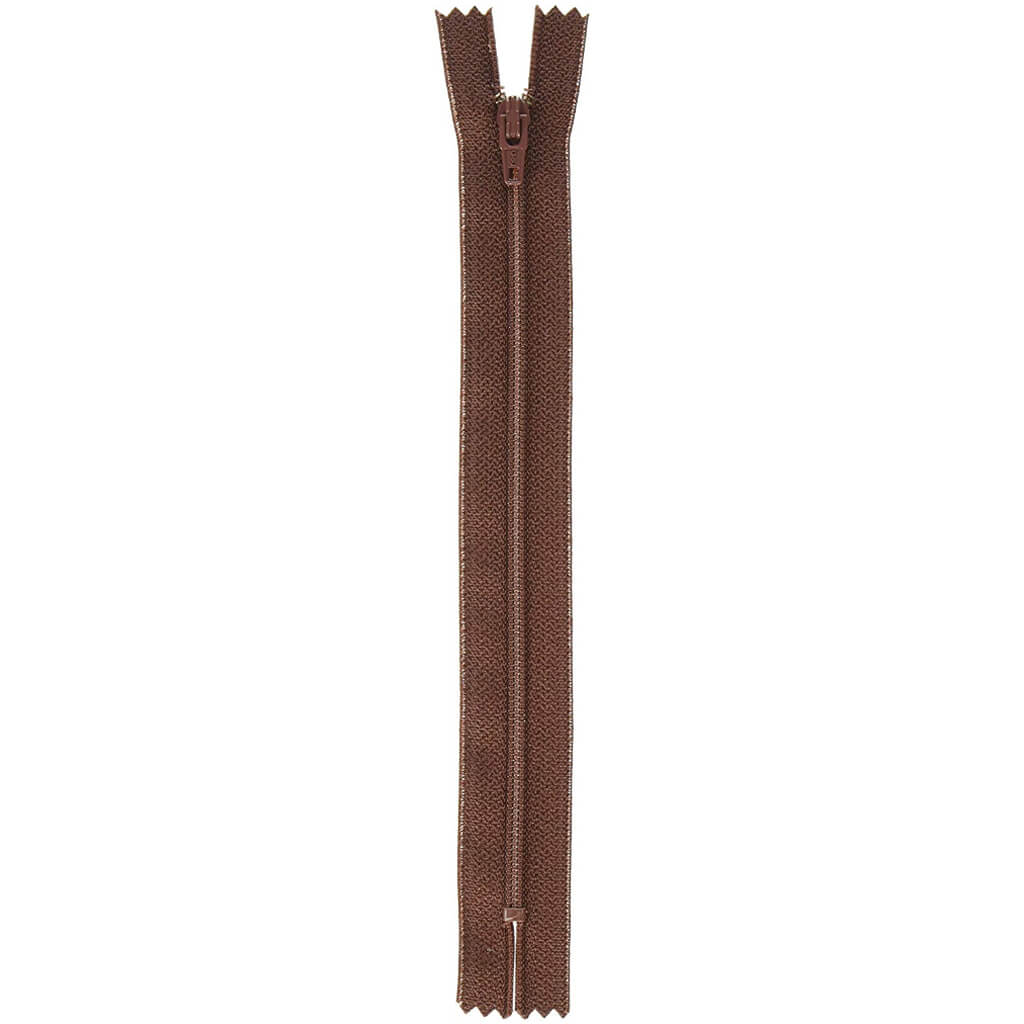 Coats All-Purpose Plastic Zipper 7in Cherry Mahogany