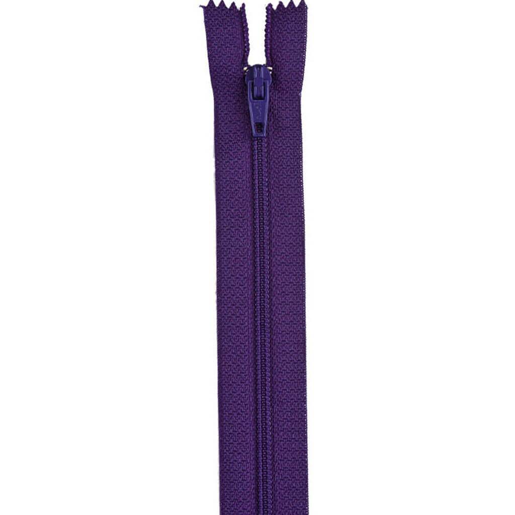 Coats All-Purpose Plastic Zipper 22in Purple